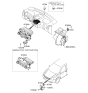 Diagram for Hyundai Entourage Blower Control Switches - 97250-4D001-VA