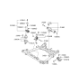 Diagram for Hyundai Entourage Engine Mount Torque Strut - 21820-4D501