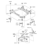 Diagram for 2006 Hyundai Entourage Control Arm Bushing - 54551-4D001