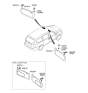 Diagram for 2006 Hyundai Entourage Sun Visor - 85220-4D112-QW