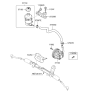 Diagram for 2008 Hyundai Entourage Power Steering Pump - 57110-4D200