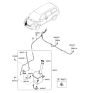 Diagram for Hyundai Entourage Windshield Washer Nozzle - 98630-4D300