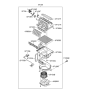 Diagram for 2007 Hyundai Entourage Cabin Air Filter - 97133-2D100