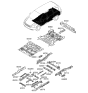 Diagram for Hyundai Entourage Front Cross-Member - 65841-4D500