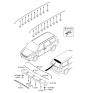 Diagram for 2008 Hyundai Entourage Spoiler - 87201-4J000