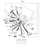 Diagram for 2008 Hyundai Entourage Battery Cable - 91855-4D011