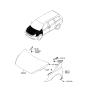Diagram for Hyundai Entourage Hood Hinge - 79110-4J001