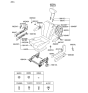 Diagram for 2006 Hyundai Entourage Seat Cushion - 89200-4J111-CS6