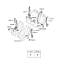 Diagram for Hyundai Entourage Seat Belt - 89830-4D560-KS