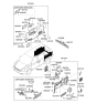 Diagram for 2007 Hyundai Entourage Cup Holder - 85743-4D200-CS