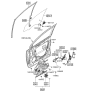 Diagram for Hyundai Entourage Window Run - 82530-4D000