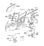 Diagram for 2006 Hyundai Entourage Window Regulator - 83402-4D000