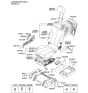 Diagram for 2007 Hyundai Entourage Seat Heater - 88499-4D010