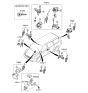 Diagram for 2006 Hyundai Entourage Door Lock Cylinder - 81970-4JA00