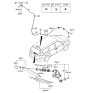 Diagram for 2008 Hyundai Entourage Wiper Linkage - 98700-4D000