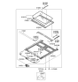 Diagram for 2007 Hyundai Entourage Sunroof - 81610-4D000