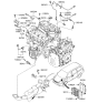 Diagram for 2008 Hyundai Entourage Engine Control Module - 39110-3C466