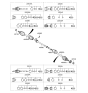 Diagram for 2008 Hyundai Entourage Axle Shaft - 49500-4D001