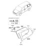 Diagram for 2006 Hyundai Entourage Weather Strip - 87838-4D000-CS