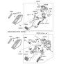 Diagram for Hyundai Entourage Brake Pedal - 32800-4D101