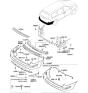 Diagram for 2006 Hyundai Entourage Parking Assist Distance Sensor - 95700-4D700