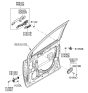 Diagram for 2008 Hyundai Entourage Door Handle - 82660-4D020