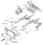 Diagram for 2010 Hyundai Tucson Radiator Support - 64101-2S000