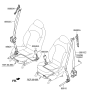 Diagram for 2016 Hyundai Tucson Seat Belt - 88820-2S506-9P