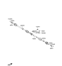 Diagram for 2014 Hyundai Tucson Axle Shaft - 49560-2S600