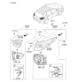 Diagram for 2013 Hyundai Tucson Light Socket - 92480-2S050