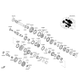 Diagram for 2014 Hyundai Tucson Transfer Case Bearing - 43223-3D000