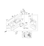 Diagram for 2014 Hyundai Tucson Power Window Switch - 93570-2S100-9P