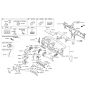 Diagram for Hyundai Tucson Steering Column Cover - 84850-2S000-9P