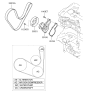 Diagram for 2013 Hyundai Elantra Drive Belt - 25212-2E820