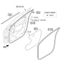 Diagram for 2014 Hyundai Tucson Door Seal - 82210-2S000