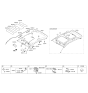 Diagram for 2015 Hyundai Tucson Sun Visor - 85210-2S070-OM
