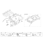 Diagram for 2011 Hyundai Tucson Sun Visor - 85220-2S570-MCH