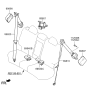 Diagram for 2017 Hyundai Tucson Seat Belt - 89850-2S500-9P