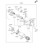 Diagram for Hyundai Santa Fe Sport Armature - 36160-2G200