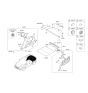 Diagram for 2009 Hyundai Tucson Interior Light Bulb - 92620-0X000