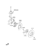 Diagram for Hyundai Tucson Steering Knuckle - 51715-2S500