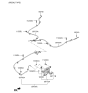 Diagram for Hyundai Tucson Parking Brake Cable - 59760-2S250