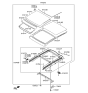 Diagram for 2014 Hyundai Tucson Sunroof - 81611-2S000