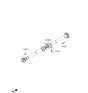 Diagram for Hyundai Tucson Drive Shaft - 49300-2S500