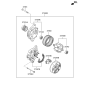Diagram for Hyundai Elantra Alternator - 37300-2E300