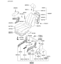 Diagram for 2004 Hyundai Accent Armrest - 88901-25000-FRP