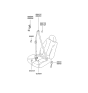 Diagram for 2004 Hyundai Accent Seat Belt - 88870-25500-ZE