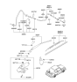 Diagram for 1999 Hyundai Accent Wiper Motor - 98710-25050