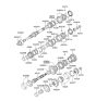 Diagram for 2000 Hyundai Elantra Transfer Case Bearing - 43220-28050