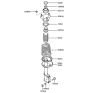 Diagram for Hyundai Accent Coil Spring Insulator - 55320-25000